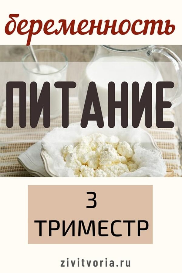 Беременность питание третий триместр | Журнал ZiviTvoria