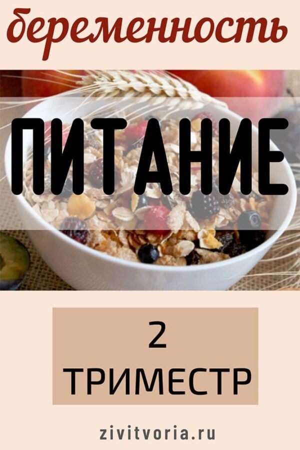Беременность второй триместр питание | Журнал ZiviTvoria